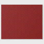 Ladybug-Stippen-Red-and-Black- Cadeaupapier (Vlak)