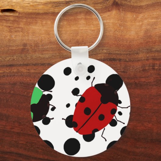 Ladybug-Stippen Sleutelhanger (Voorkant)