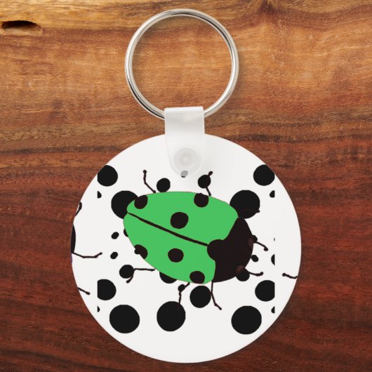 Ladybug-Stippen Sleutelhanger (Voorkant)