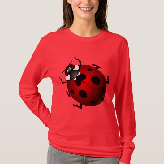 Ladybug-T-shirts voor dames Ladybug-Shirten T-shirt (Voorkant)