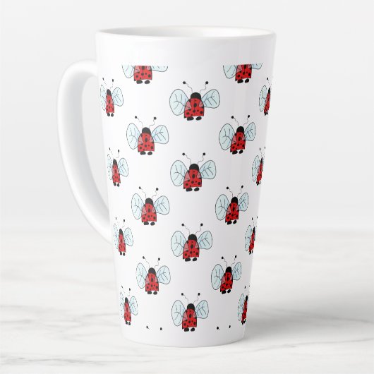 Ladybug Table Lamp Latte Mok (Linkerhoek)