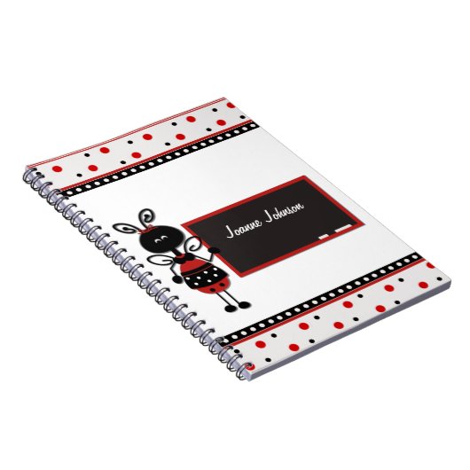 Ladybug Teacher-laptop Notitieboek (Rechterzijde)