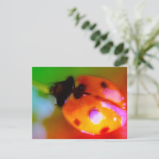 Ladybug tekenen briefkaart (Staand voorkant)