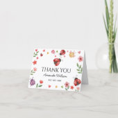 Ladybug Thank You Card Bedankkaart (Voorkant)
