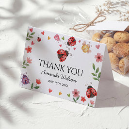 Ladybug Thank You Card Bedankkaart