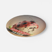 Ladybug thema taart - Verjaardag Papieren Bordje (Gekanteld)