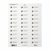Ladybug Theme Return Address Labkers Etiket (Full Sheet)