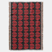 Ladybug Throw Blanket Deken (Voorkant Verticaal)