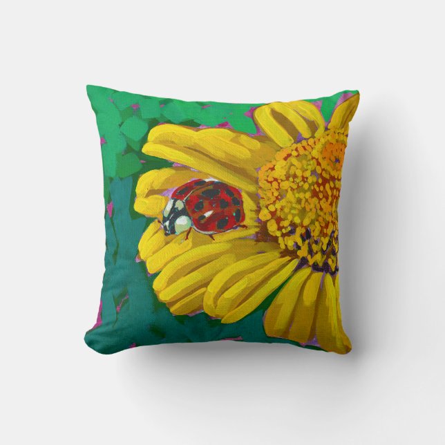 Ladybug Throw Pillow Kussen (Voorkant)