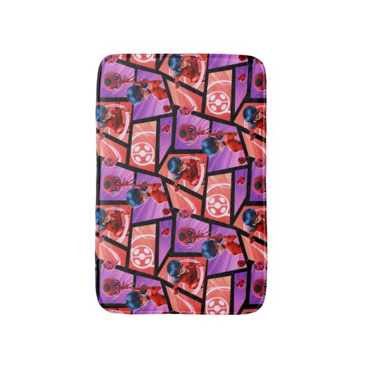 Ladybug & Tikki Patroon Badmat (Voorkant Verticaal)