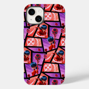 Ladybug & Tikki Patroon Case-Mate iPhone 14 Hoesje