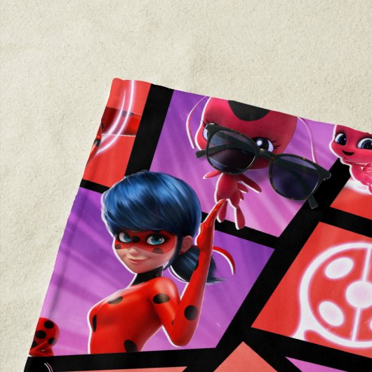 Ladybug & Tikki Patroon Strandlaken (In situ)