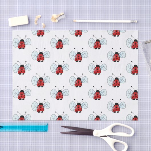 Ladybug Tissuepapier (Craft)