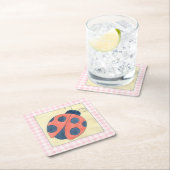 Ladybug Trio Landing on Flowers Kartonnen Onderzetters (Insitu)