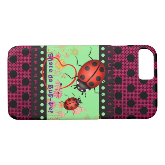 Ladybug True Love Case-Mate iPhone Case (Achterkant (Horizontaal))