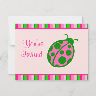 Ladybug uitnodigingen