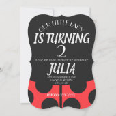 Ladybug-uitnodigingen Kaart (Voorkant)