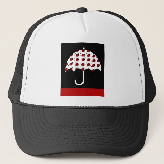 Ladybug Umbrella Design Trucker Pet (Voorkant)