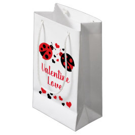 Ladybug Valentijn Love Gift Bag Klein Cadeauzakje