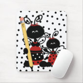 Ladybug van de leraar met potloodMuismat Muismat (Met muis)