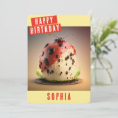 Ladybug Verjaardag Kaart (Staand voorkant)