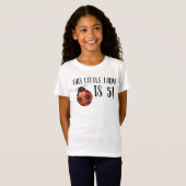 Ladybug Verjaardag Meisje Shirt (Voorkant volledig)