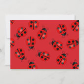 Ladybug Verjaardagsfeest Dank u kaart (Achterkant)