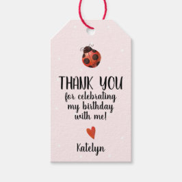 Ladybug Verjaardagsfeestje Favor Gift Label Cadeaulabel
