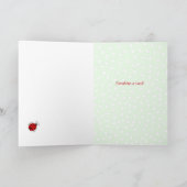 Ladybug verjaardagstekst van portugal kaart (Binnen)