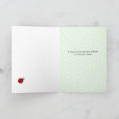 Ladybug verjaardagstentietekst italiaans kaart (Binnen)