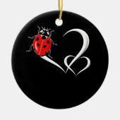 Ladybug Verzamelen van beetels Bug Heart Ladybird Keramisch Ornament (Voorkant)