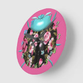 Ladybug Victoriaans florale  rozen schattig Ronde Klok (Hoek)