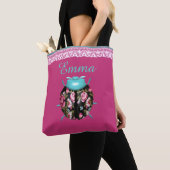 Ladybug Victoriaans florale  rozen schattig Tote Bag (Dichtbij)
