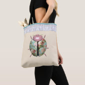 Ladybug Victoriaans florale rozen schattig Tote Bag (Dichtbij)