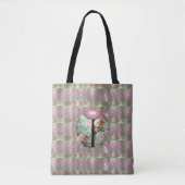Ladybug Victoriaans florale rozen schattig Tote Bag (Voorkant)