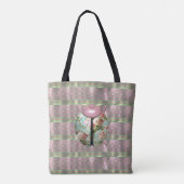 Ladybug Victoriaans florale rozen schattig Tote Bag (Achterkant)