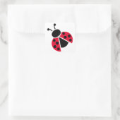 Ladybug Vierkante Sticker (Tas)