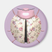 Ladybug violet en Roos schattig roze paars Magneet (Voorkant)