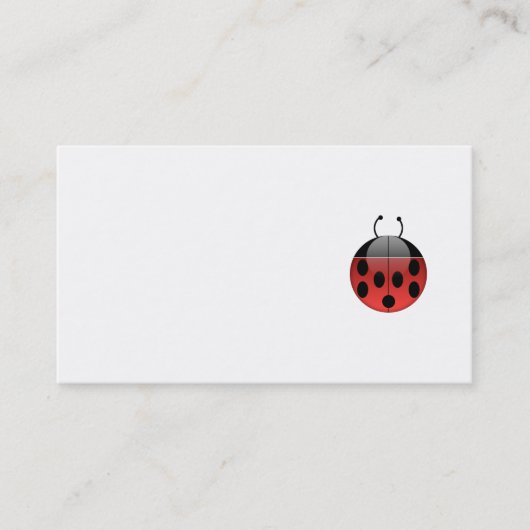 Ladybug-Visitekaartjes Visitekaartje (Voorkant)