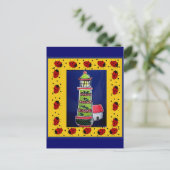 Ladybug-vuurtoren Briefkaart (Staand voorkant)