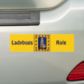 Ladybug-vuurtoren Bumpersticker (Op auto)