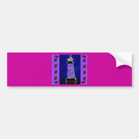 Ladybug-vuurtoren Bumpersticker (Voorkant)