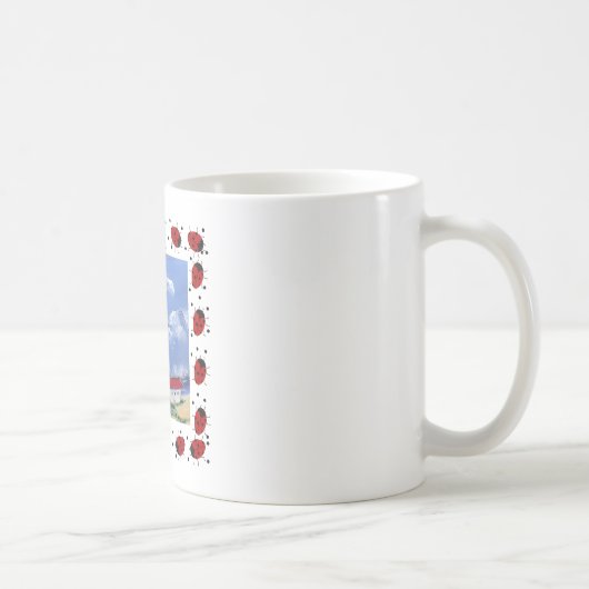 Ladybug-vuurtoren Koffiemok (Rechts)