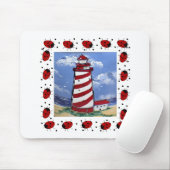 Ladybug-vuurtoren Muismat (Met muis)