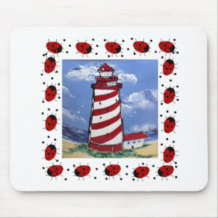 Ladybug-vuurtoren Muismat