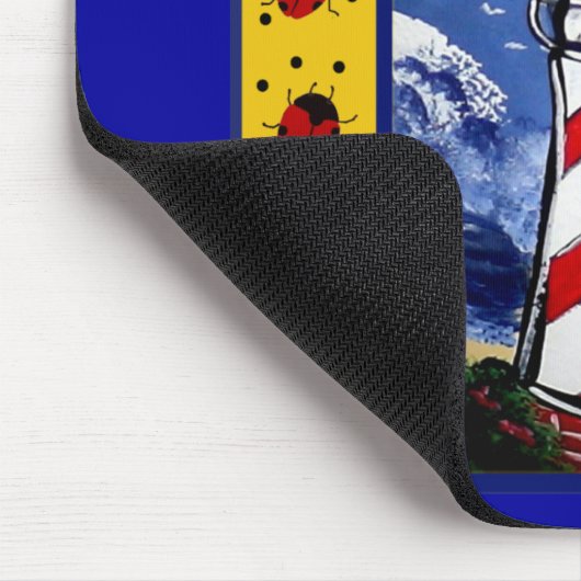 Ladybug-vuurtoren Muismat (Hoek)