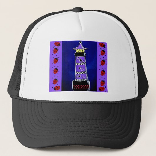 Ladybug-vuurtoren Trucker Pet (Voorkant)