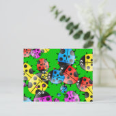 Ladybug Wallpaper Briefkaart (Staand voorkant)