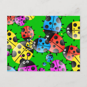 Ladybug Wallpaper Briefkaart