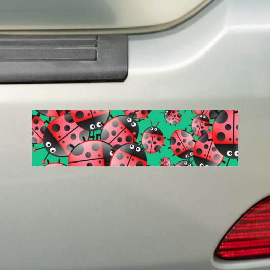 Ladybug Wallpaper Bumpersticker (Op auto)